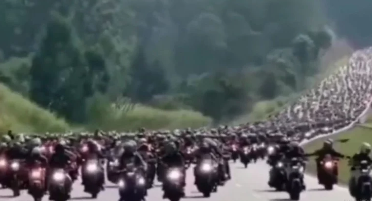 20 mil motociclistas le cumplen deseo a niño de seis años